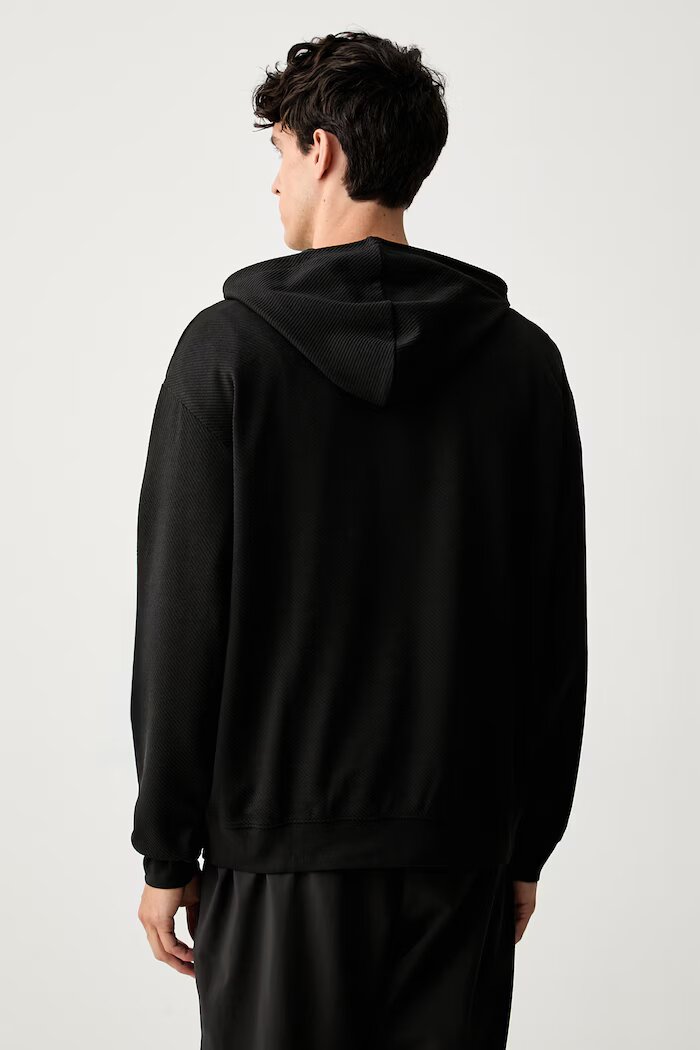Puma суичър с качулка мъжки с памук Essentials Elevated черен 694309