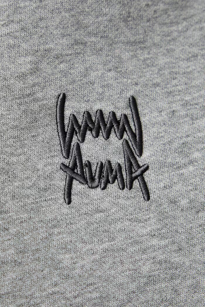 Puma суичър с качулка мъжки с памук FUNDAMENTALS сив 694546