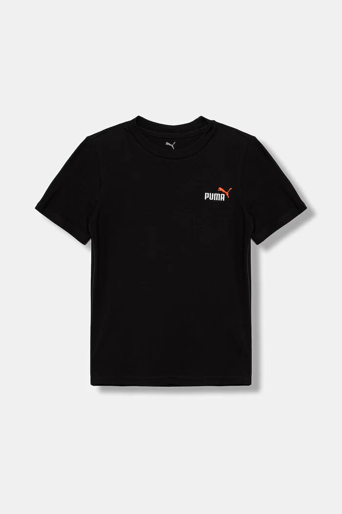 Puma тениска basic за деца от памук ESS 2 COLOR Small No. 1 Logo черна 685779