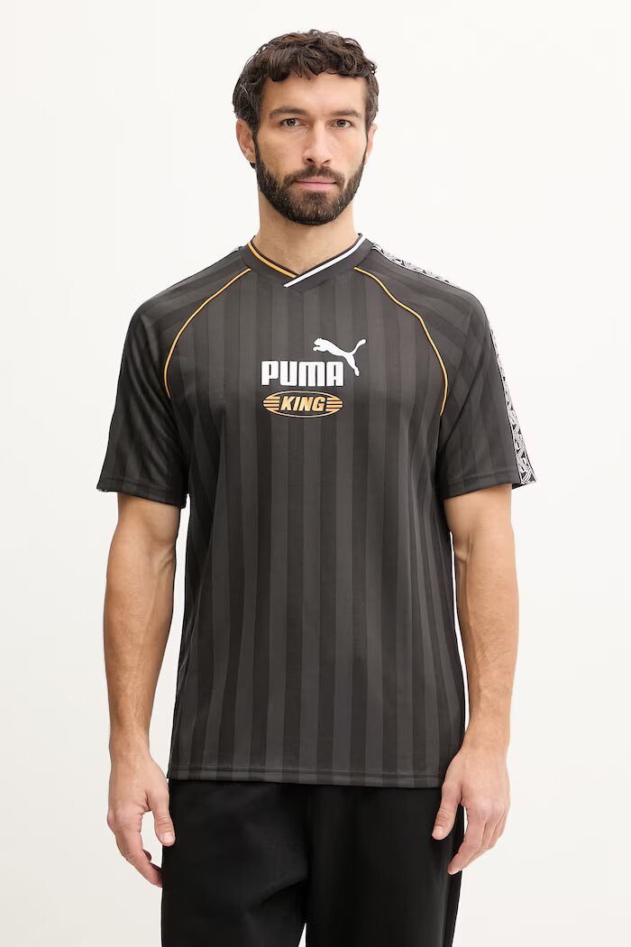 Puma Тениска KING Relaxed Football Jersey в черно с десен 632563