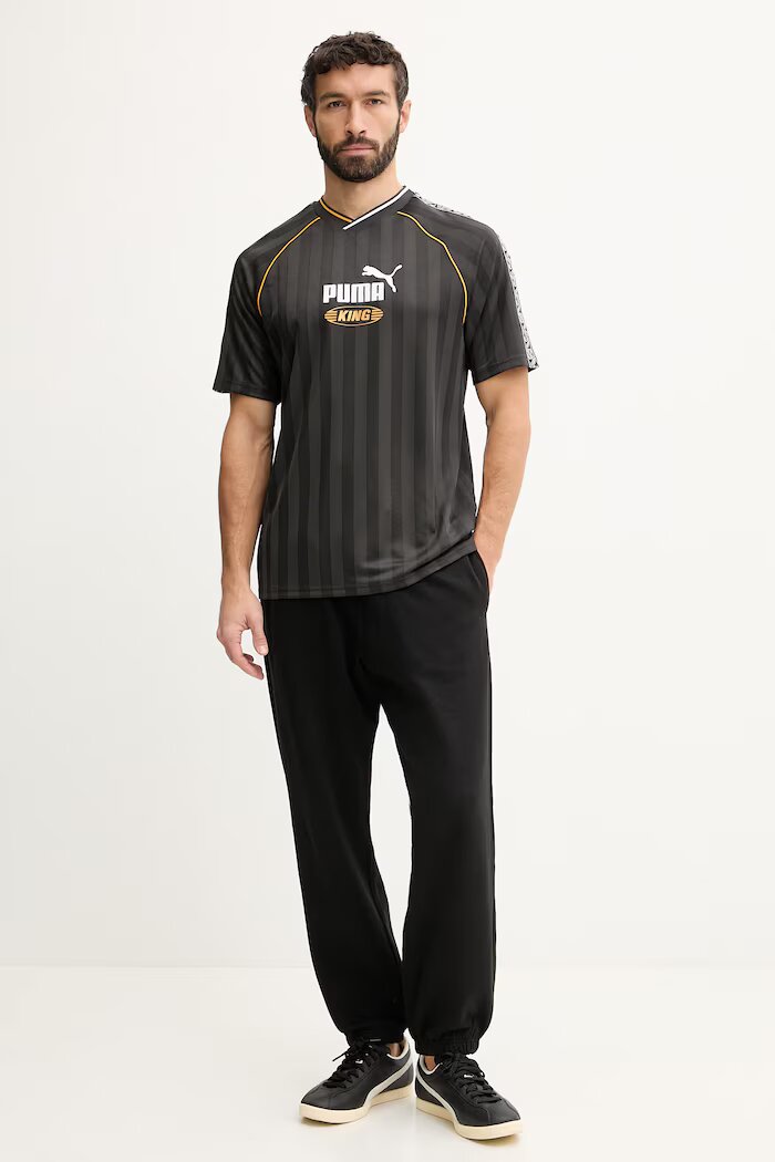 Puma Тениска KING Relaxed Football Jersey в черно с десен 632563