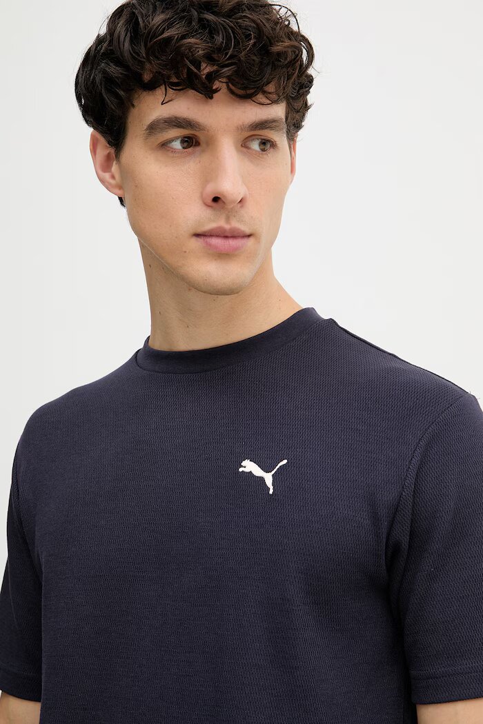 Puma тениска мъжка от памук Essential elevated тъмносиня 692018