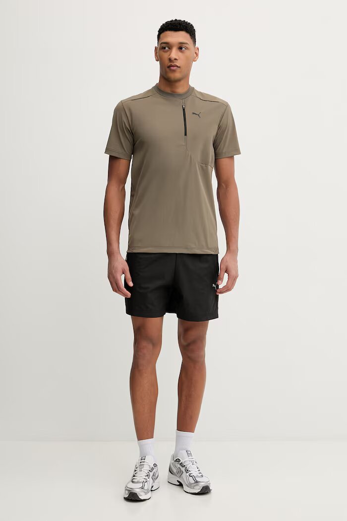 Puma Тениска tech в зелено с изчистен дизайн 634413