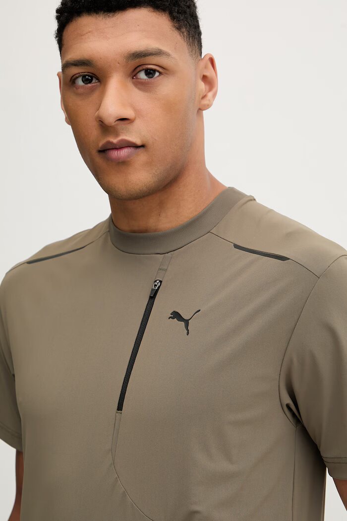 Puma Тениска tech в зелено с изчистен дизайн 634413