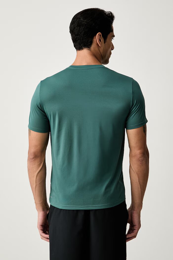 Puma тениска за трениране мъжка Essentials Solid cat Tee тюркоазена 525908