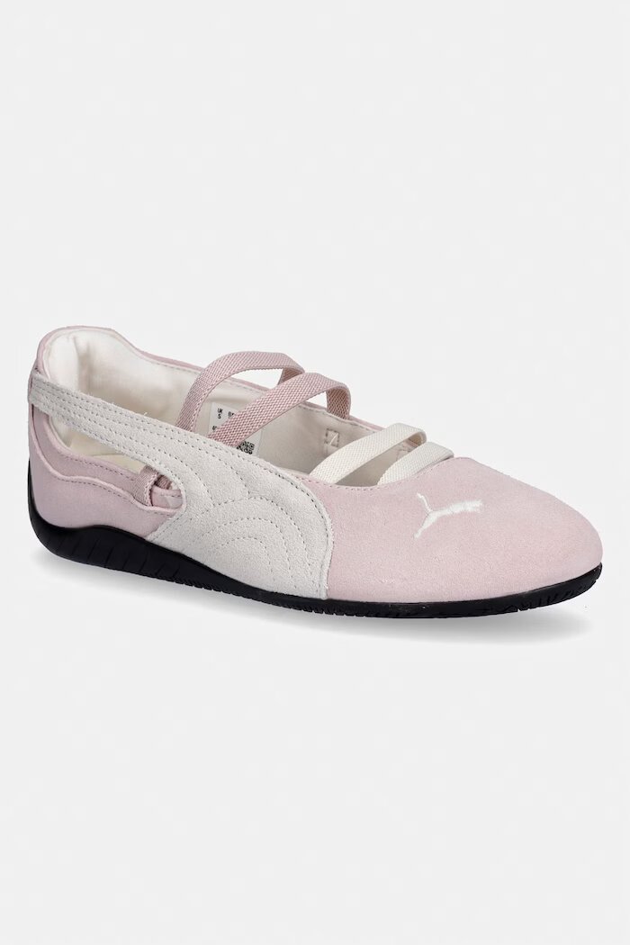 Puma Велурени балеринки Speedcat Ballet в черно 401287
