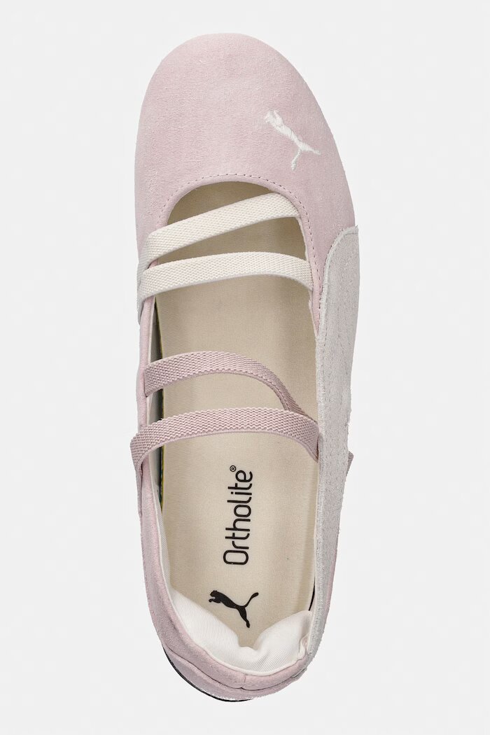 Puma Велурени балеринки Speedcat Ballet в черно 401287