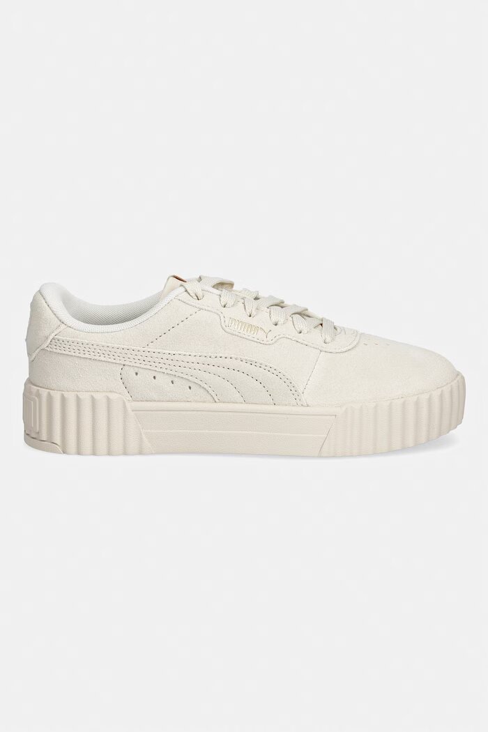 Puma Велурени маратонки Carina 3.0 в бежово 400721