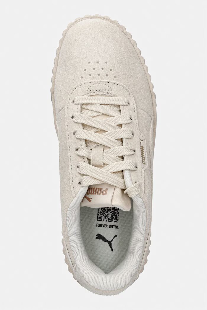 Puma Велурени маратонки Carina 3.0 в бежово 400721