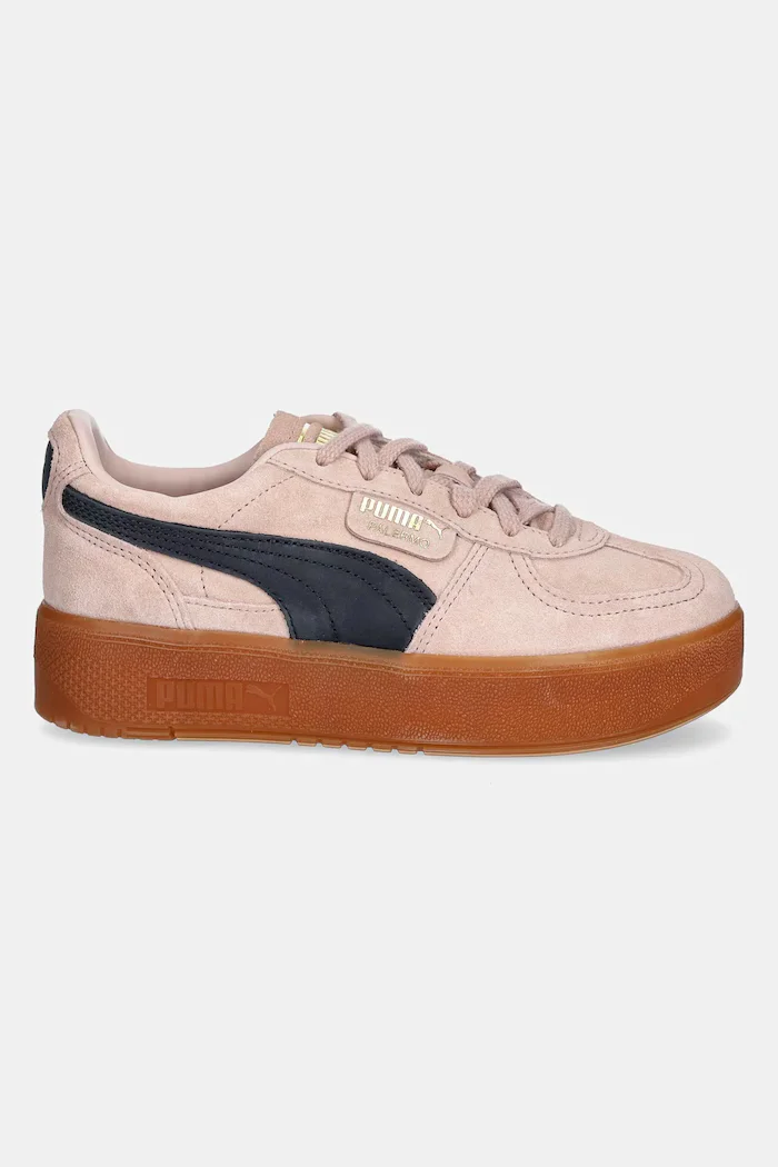 Puma Велурени маратонки Palermo Elevata Wns в розово 399348