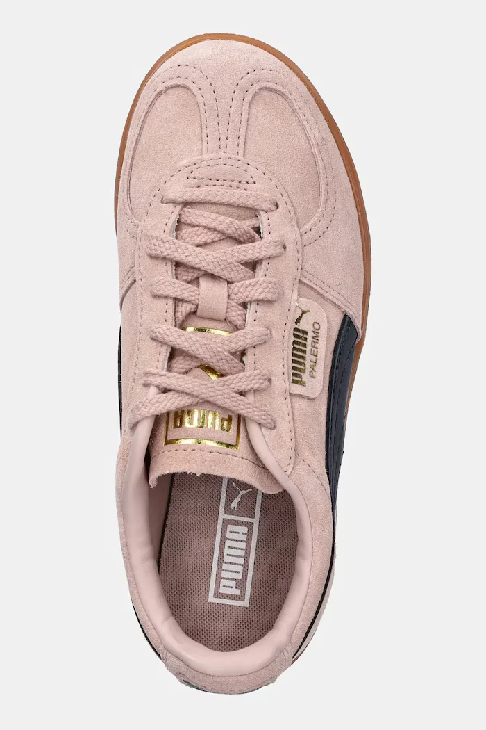 Puma Велурени маратонки Palermo Elevata Wns в розово 399348