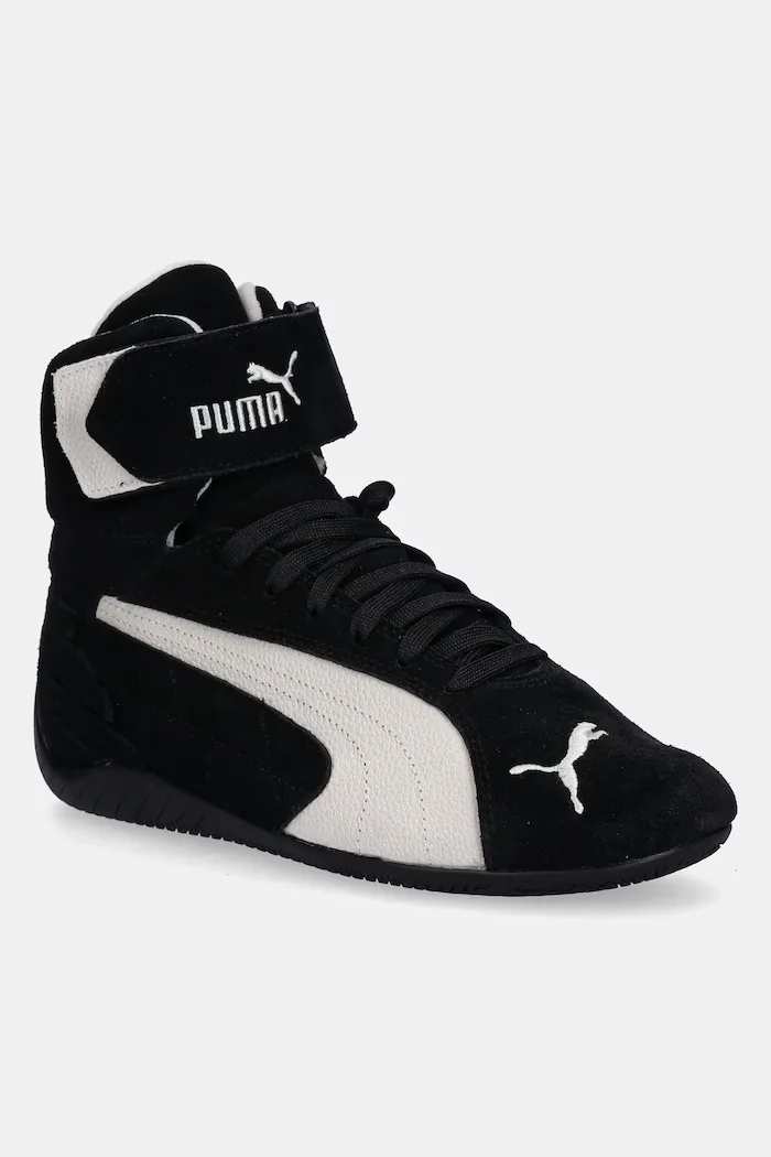 Puma Велурени маратонки Speedcat Mid в черно 400384