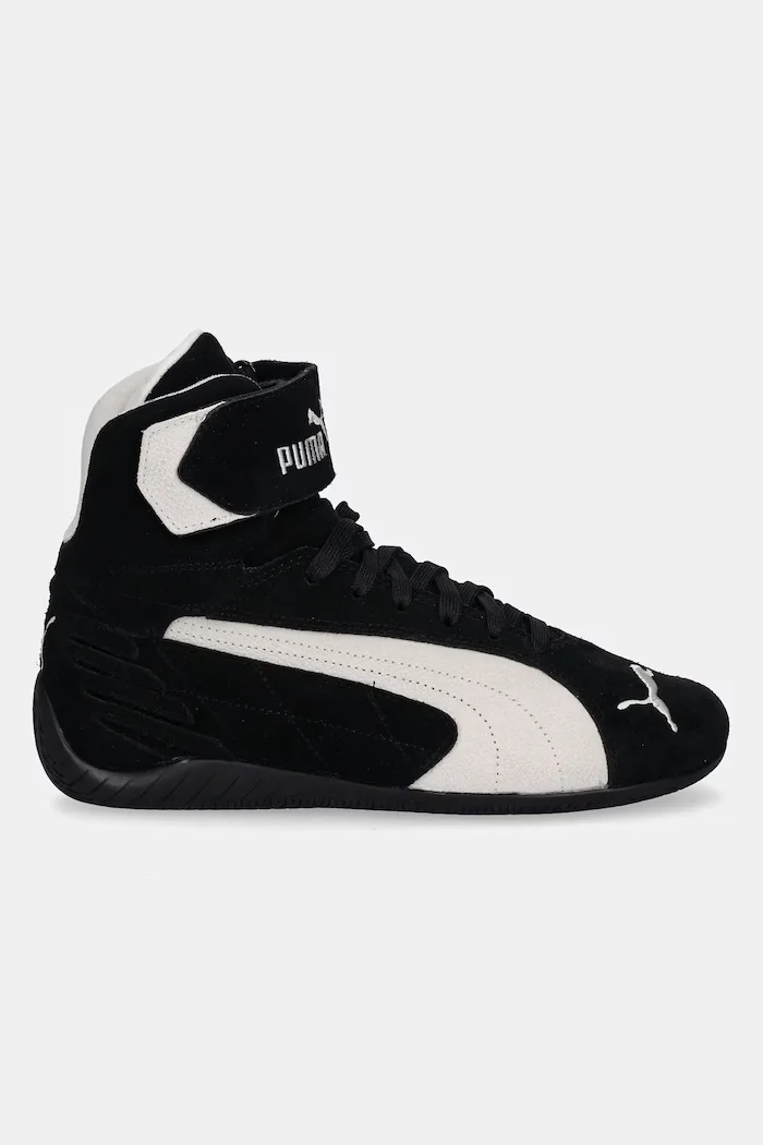 Puma Велурени маратонки Speedcat Mid в черно 400384