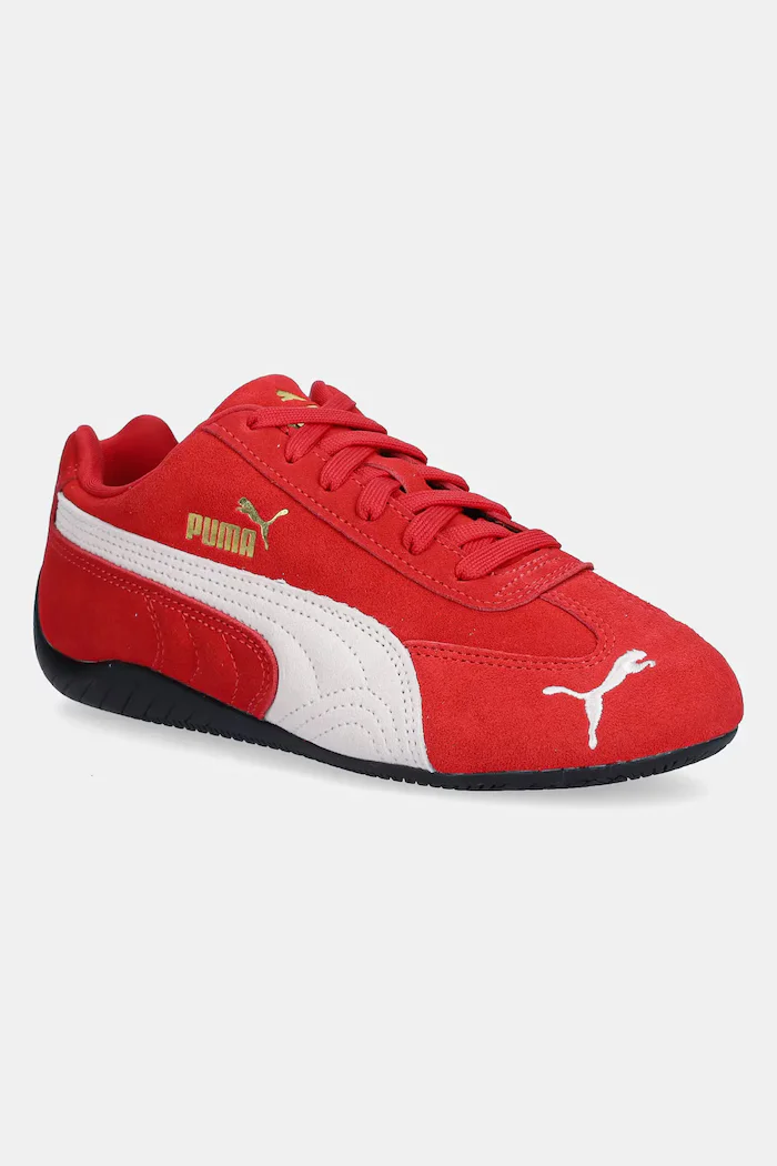 Puma Велурени маратонки Speedcat OG Jr в жълто 401698