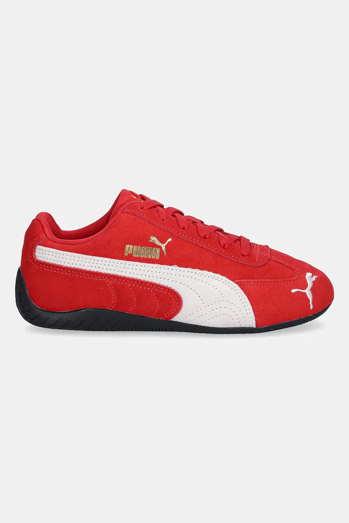 Puma Велурени маратонки Speedcat OG Jr в жълто 401698