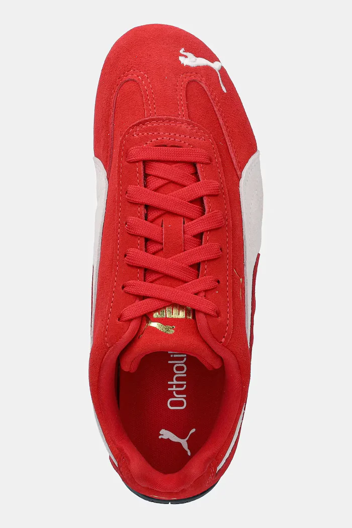 Puma Велурени маратонки Speedcat OG Jr в жълто 401698