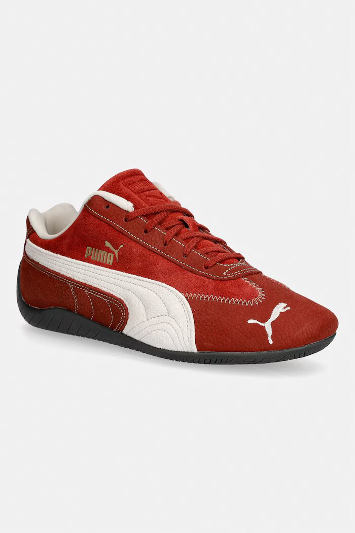 Puma Велурени маратонки Speedcat Wine Club Wns в кафяво 402562