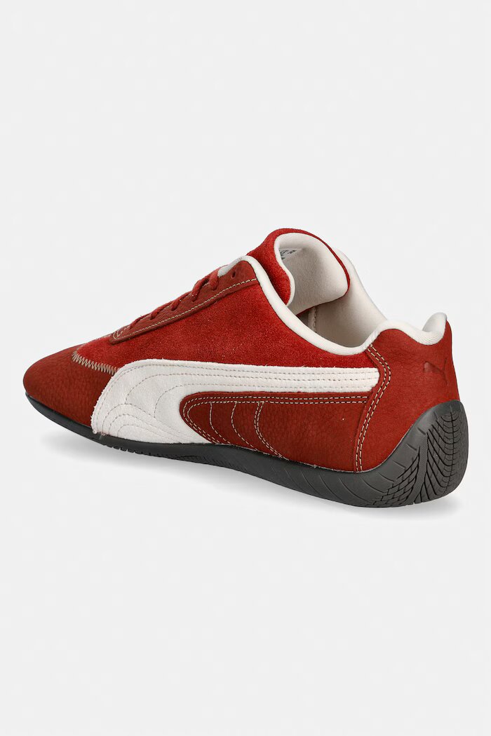 Puma Велурени маратонки Speedcat Wine Club Wns в кафяво 402562