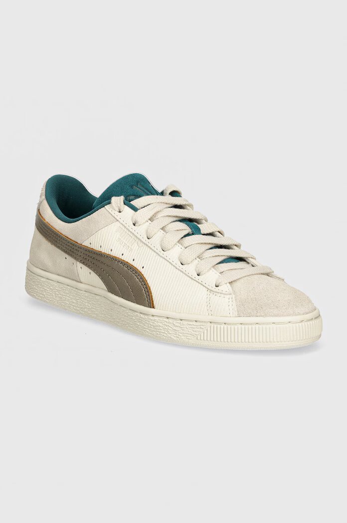 Puma Велурени маратонки Suede Play Paris в сиво 398190