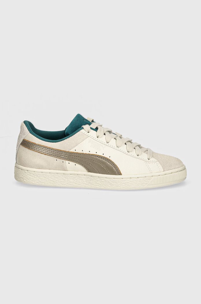 Puma Велурени маратонки Suede Play Paris в сиво 398190