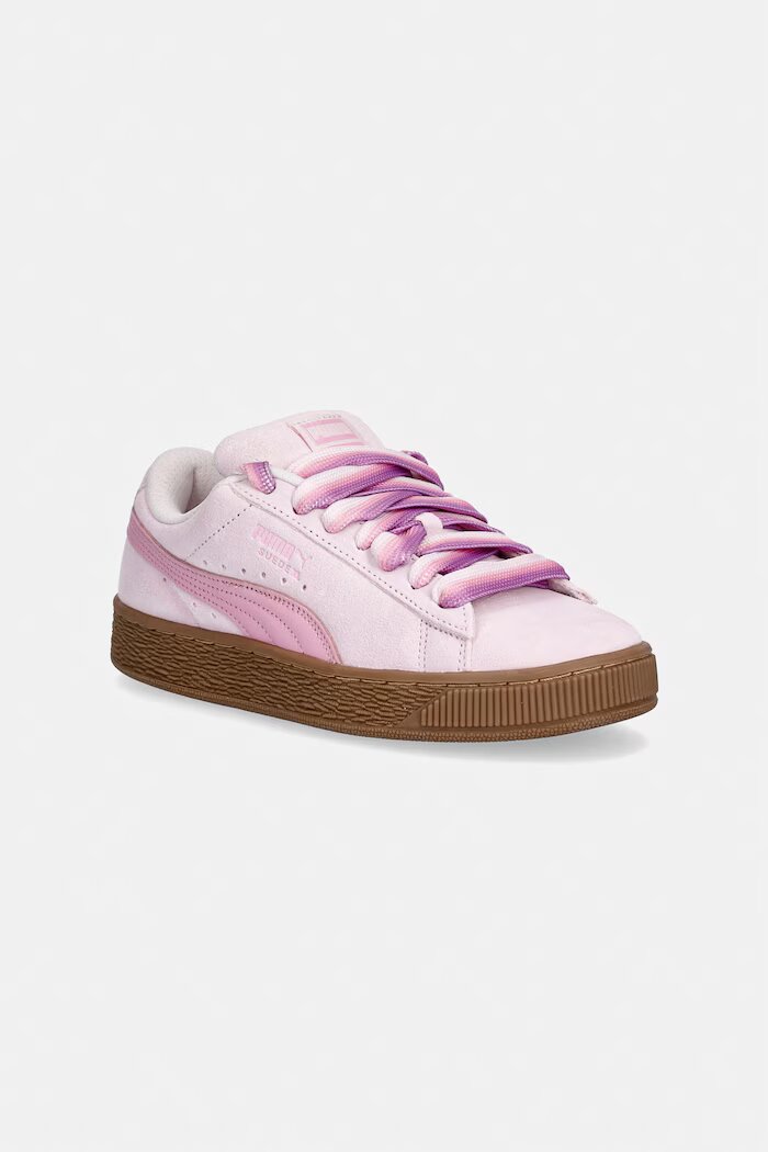 Puma Велурени маратонки Suede XL Fat Laces в розово 405480