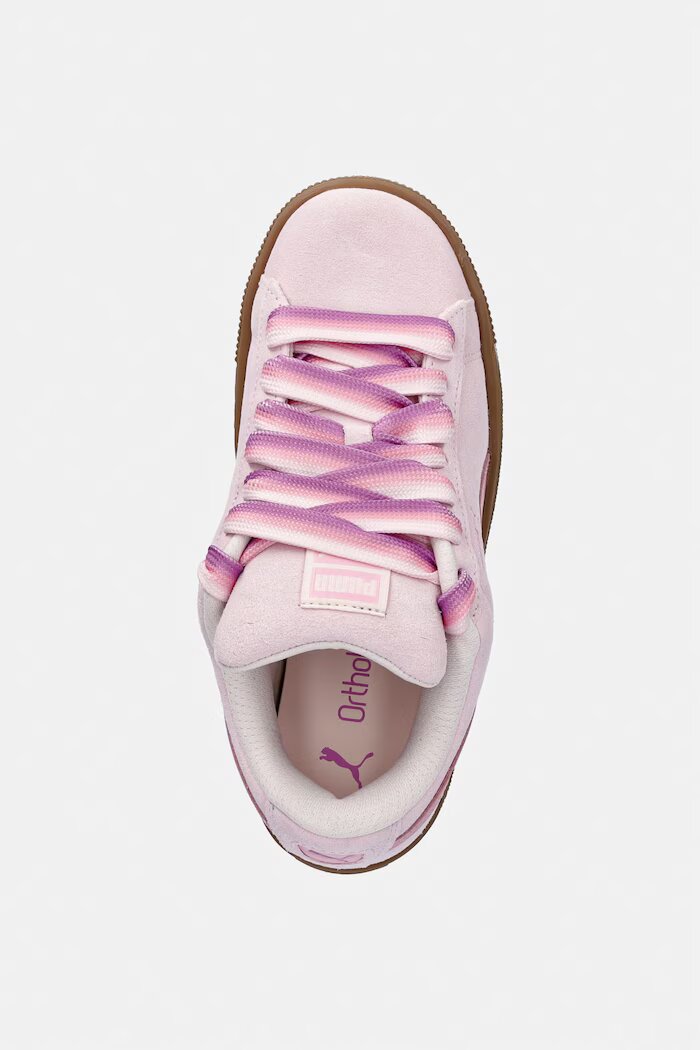 Puma Велурени маратонки Suede XL Fat Laces в розово 405480