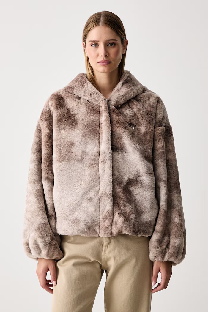 Puma яке дамско Street Glam бежово 637142