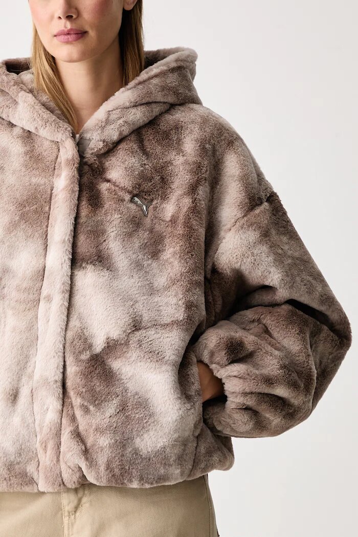 Puma яке дамско Street Glam бежово 637142
