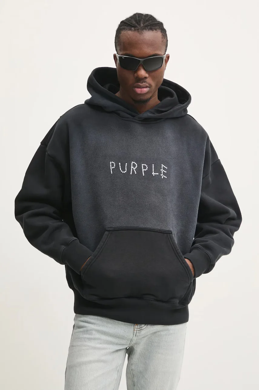 PURPLE BRAND Памучен суичър HWT FLEECE PO HOODY