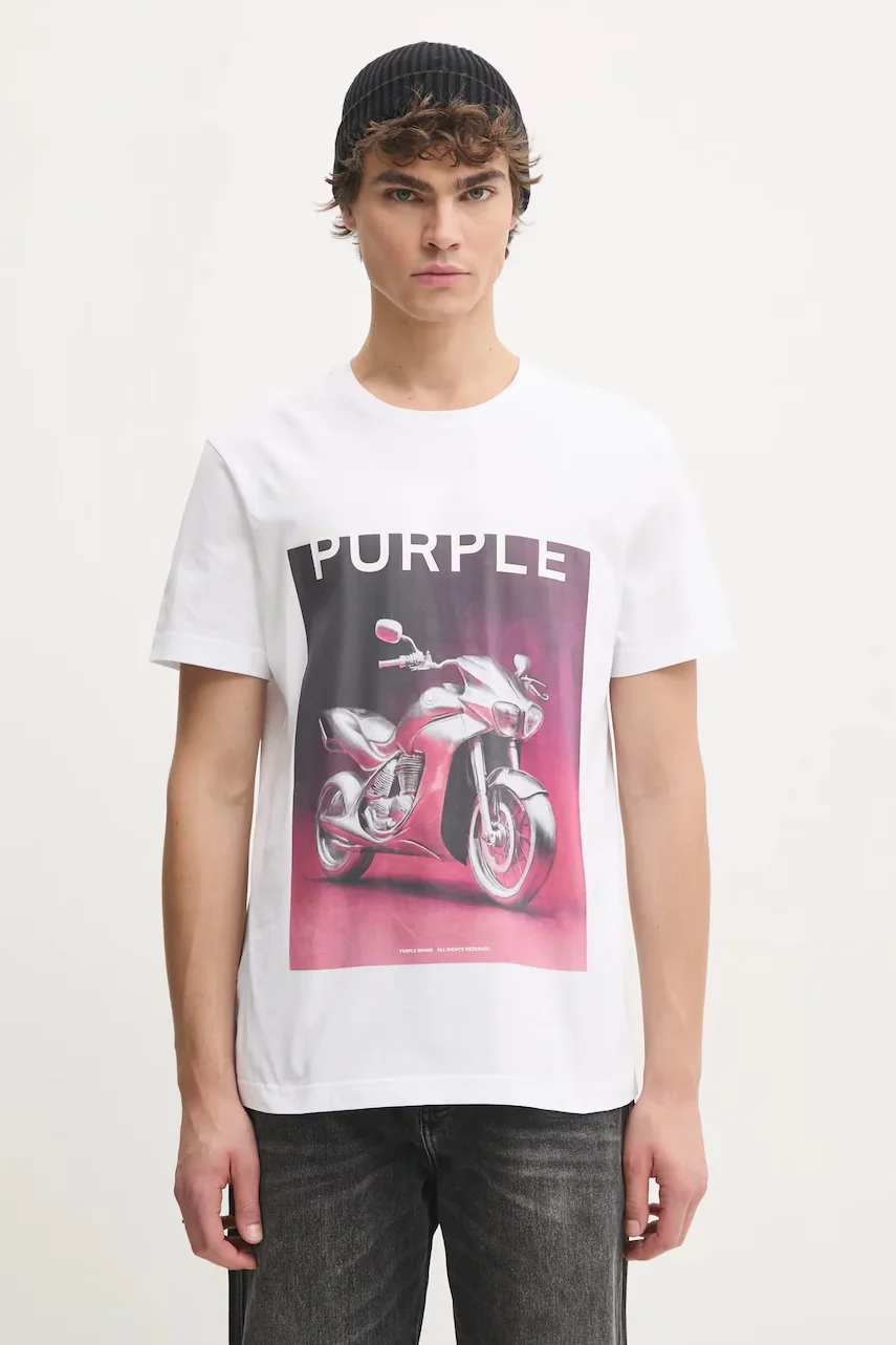 PURPLE BRAND Памучна тениска CLEAN JERSEY SS TEE