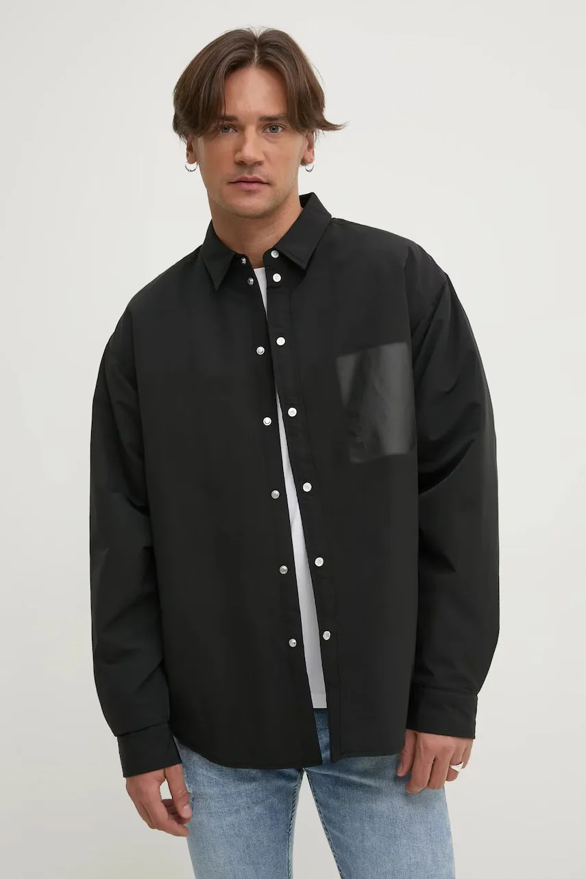 PURPLE BRAND Яке SNAP FRONT SHIRT JACKET