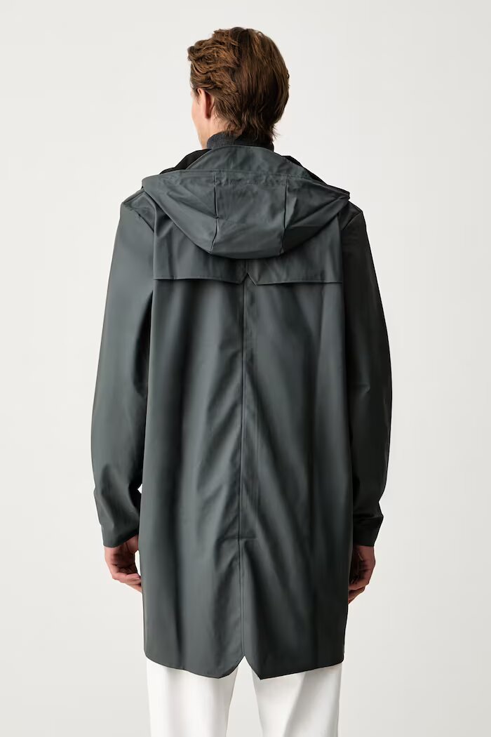 Rains непромокаемо яке Long Jacket W3 сиво 12020