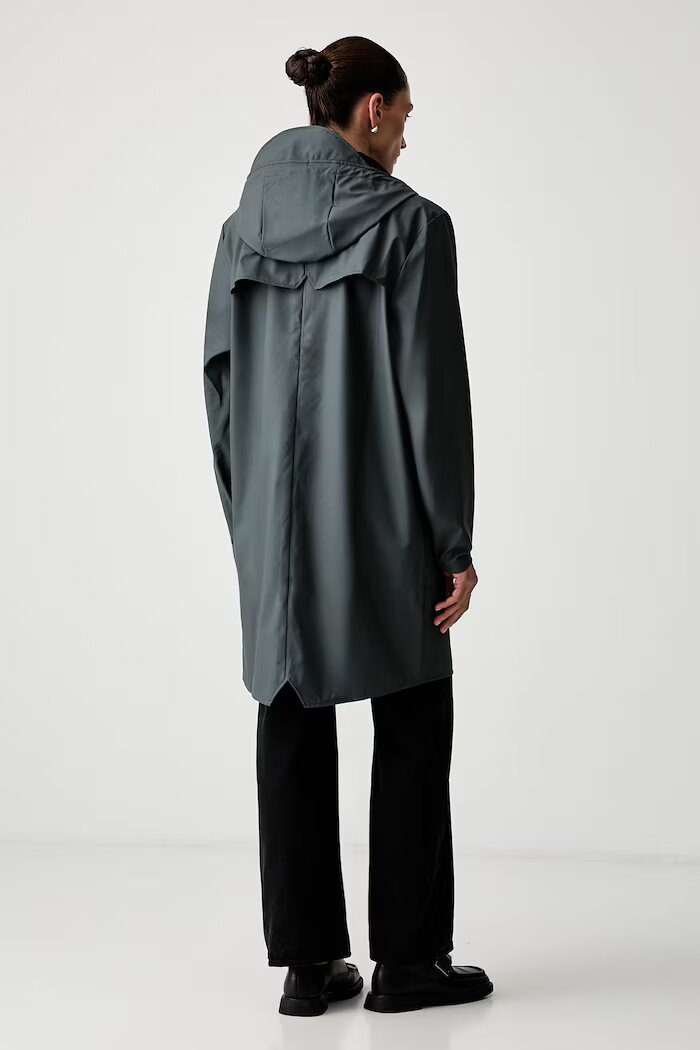 Rains непромокаемо яке Long Jacket W3 сиво 12020