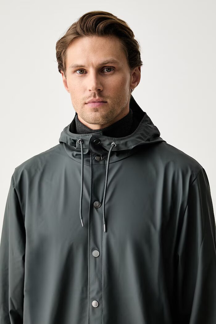 Rains непромокаемо яке Long Jacket W3 сиво 12020