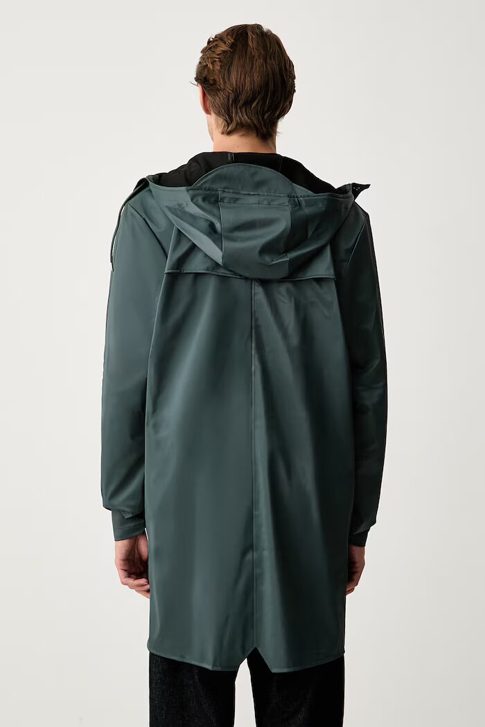 Rains непромокаемо яке Long Jacket W3 зелено 12020
