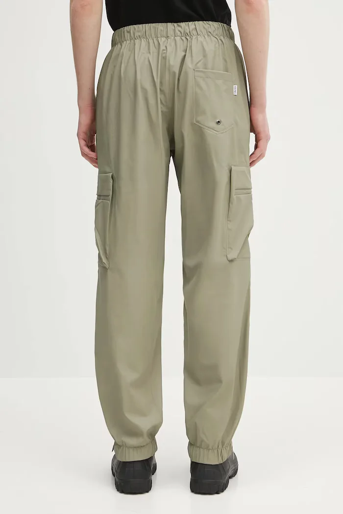Rains Панталон Cargo Rain Pants Regular W3 мъжки в зелено с кройка тип карго 18850.108