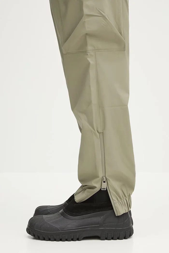 Rains Панталон Cargo Rain Pants Regular W3 мъжки в зелено с кройка тип карго 18850.108