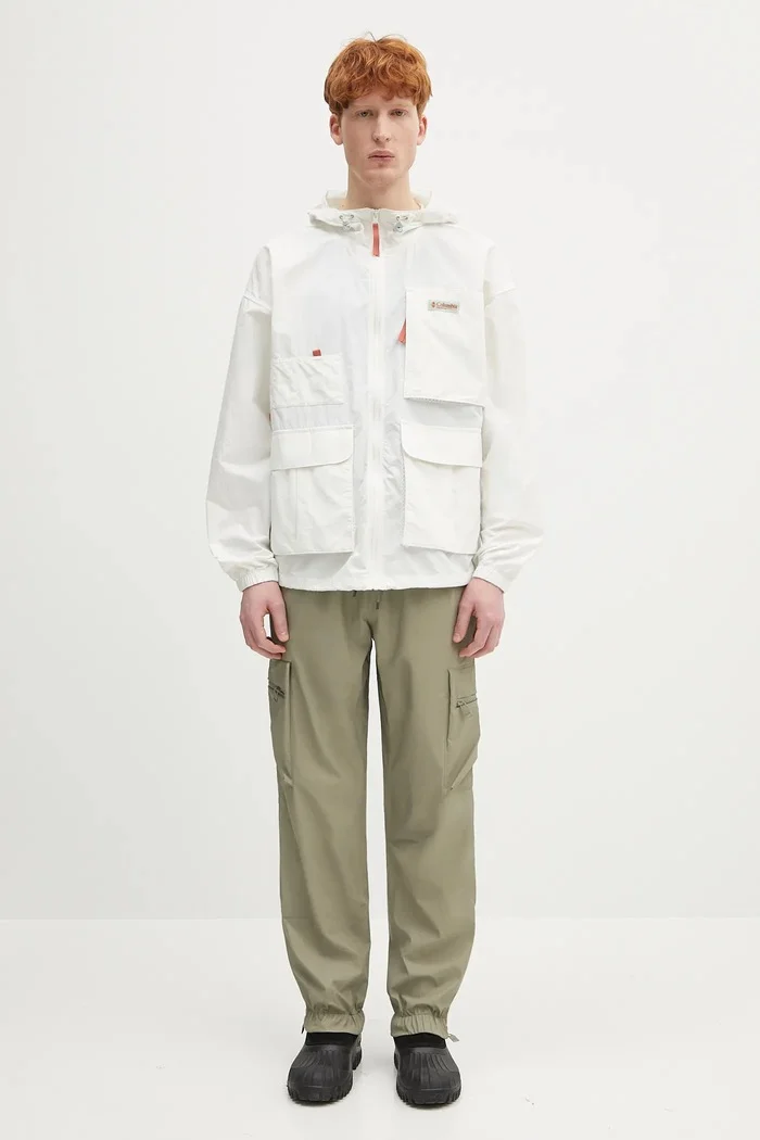 Rains Панталон Cargo Rain Pants Regular W3 мъжки в зелено с кройка тип карго 18850.108