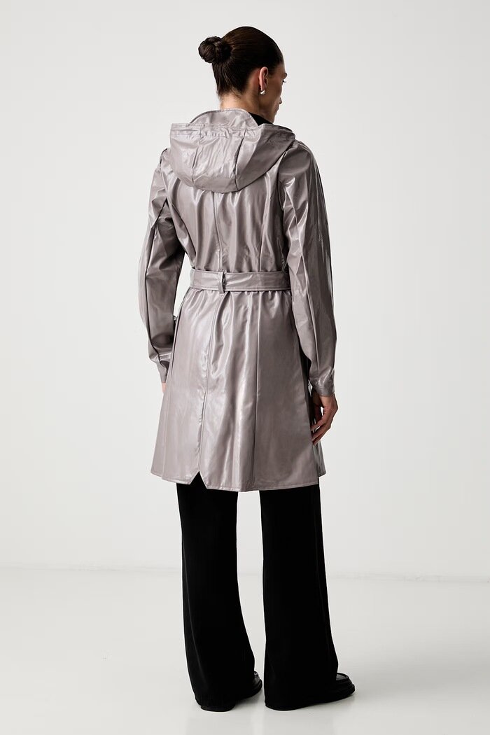 Rains преходно яке Curve Long Jacket W3 кафяво 18130