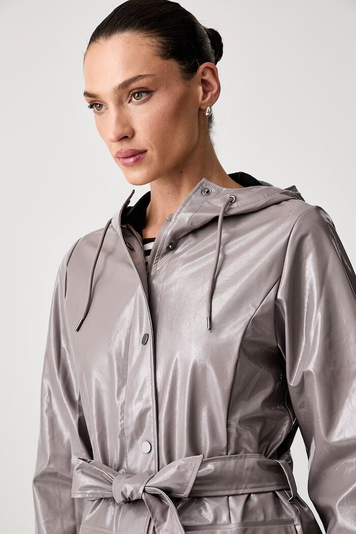 Rains преходно яке Curve Long Jacket W3 кафяво 18130