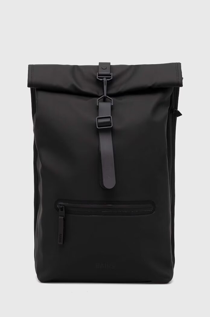 Rains Раница 13320 Backpacks в черно голям размер с изчистен дизайн