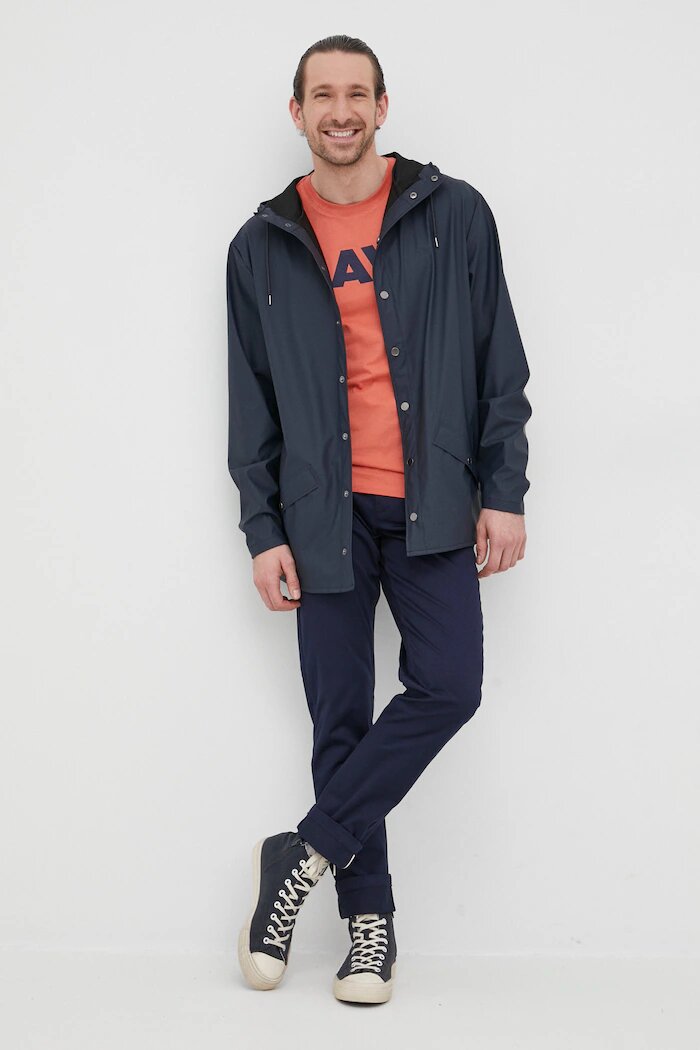 Rains Яке 12010 Jacket в тъмносиньо с преходна изолация