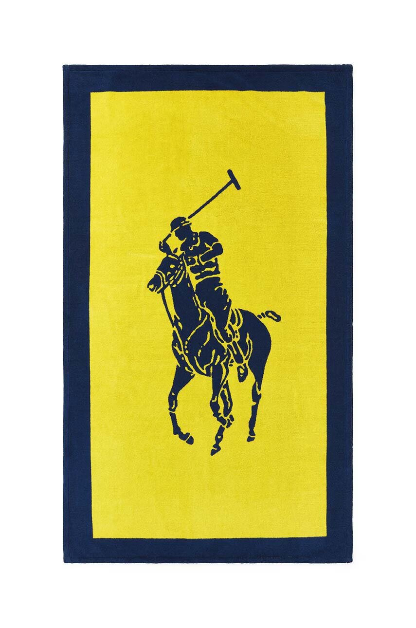 Ralph Lauren Плажна кърпа Polo Jacquard Iris Blue / Yellow 100 x 170 cm