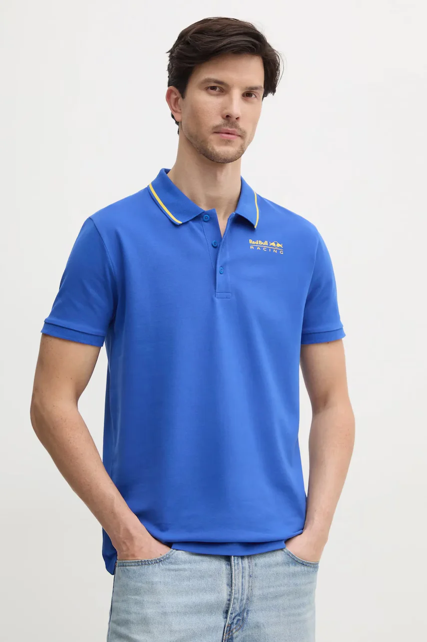 Red Bull Racing x Pepe Jeans Тениска с яка TIPPED LOGO POLO