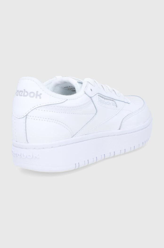 Reebok Classic Кожени обувки Club C Double GW0854 в бяло с равна подметка GW0854.100006321