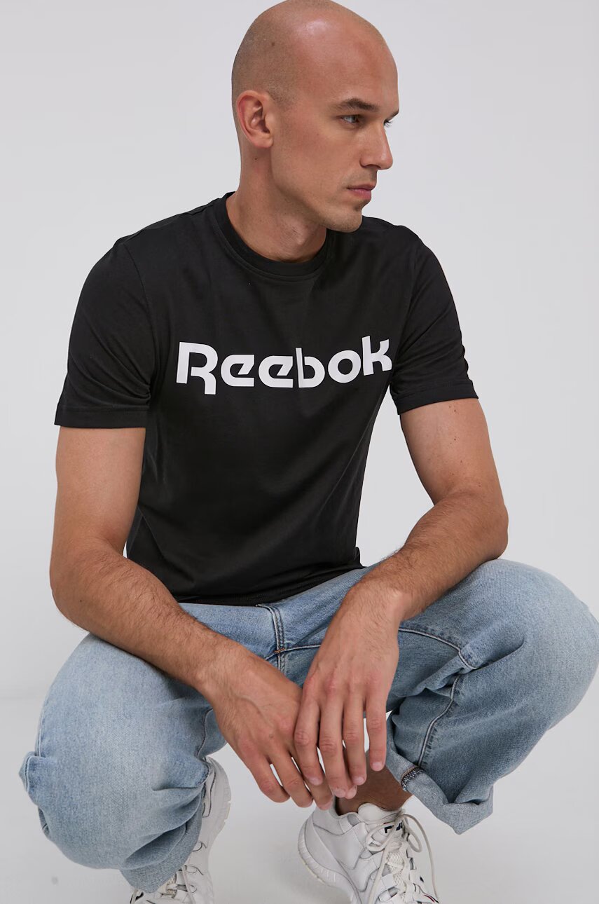 Reebok Памучна тениска Street GJ0136