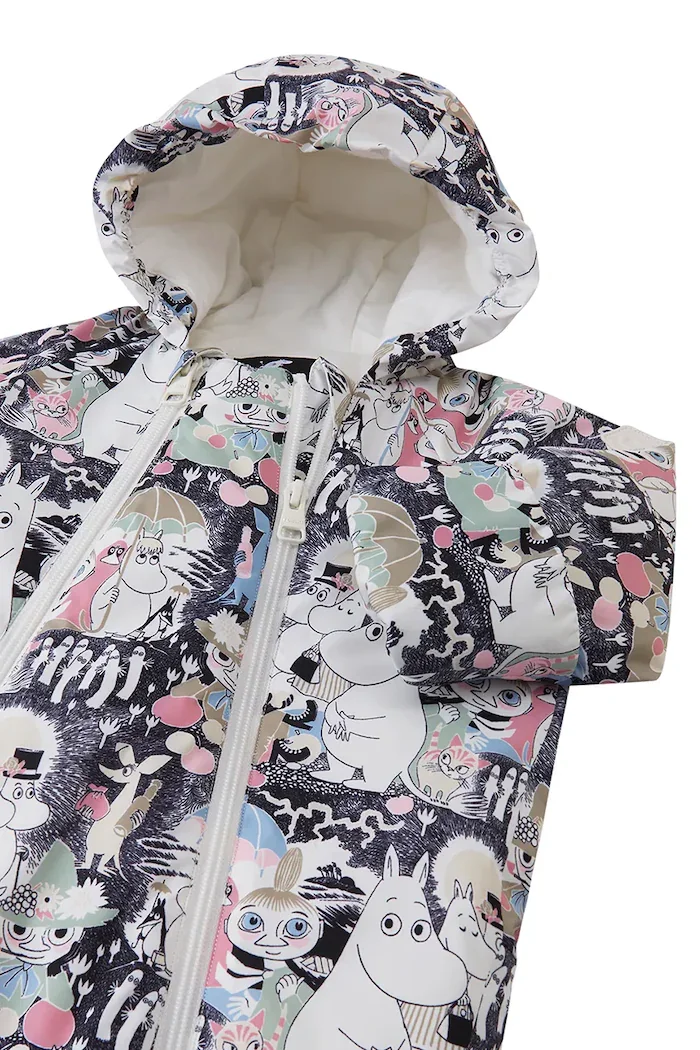 Reima гащеризон за деца Moomin Knytte бял 5100079C