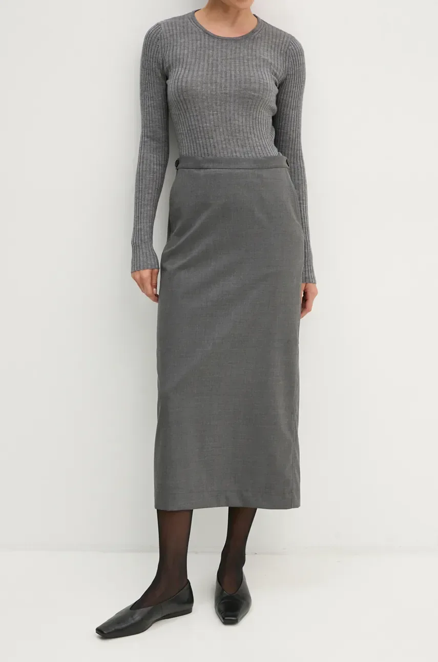 Remain Пола с вълна Suiting Midi Skirt