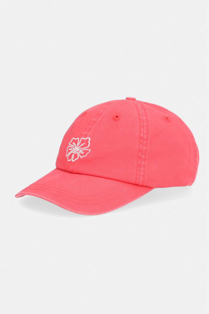Rip Curl шапка с козирка дамска от памук червена 04QWHE