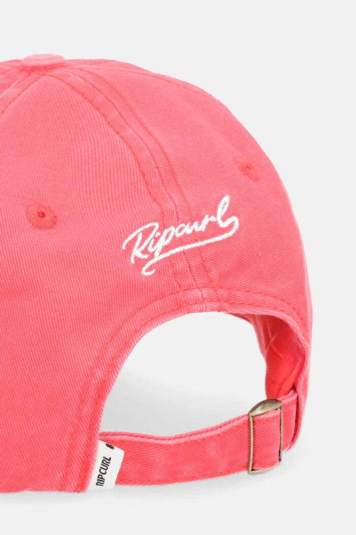 Rip Curl шапка с козирка дамска от памук червена 04QWHE